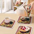 thumbnail image 5 of Vintage Rooster Pot Holders for Kitchen Heatproof Potholder, 2 Pack Pastoral Watercolor Sunflower Plaid Hot Pads Multipurpose Oven Pads Cloth Potholders Trivet for Cooking and Baking, 5 of 8
