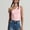 Pink, variant on One‑Shoulder Solid Streetwear Tank Top Asymmetric Cut Slim Fit Lightweight Stretch Fabric Flattering Silhouette Urban Casual Layering Piece For Daywear Night Out And Travel, Fashion Top