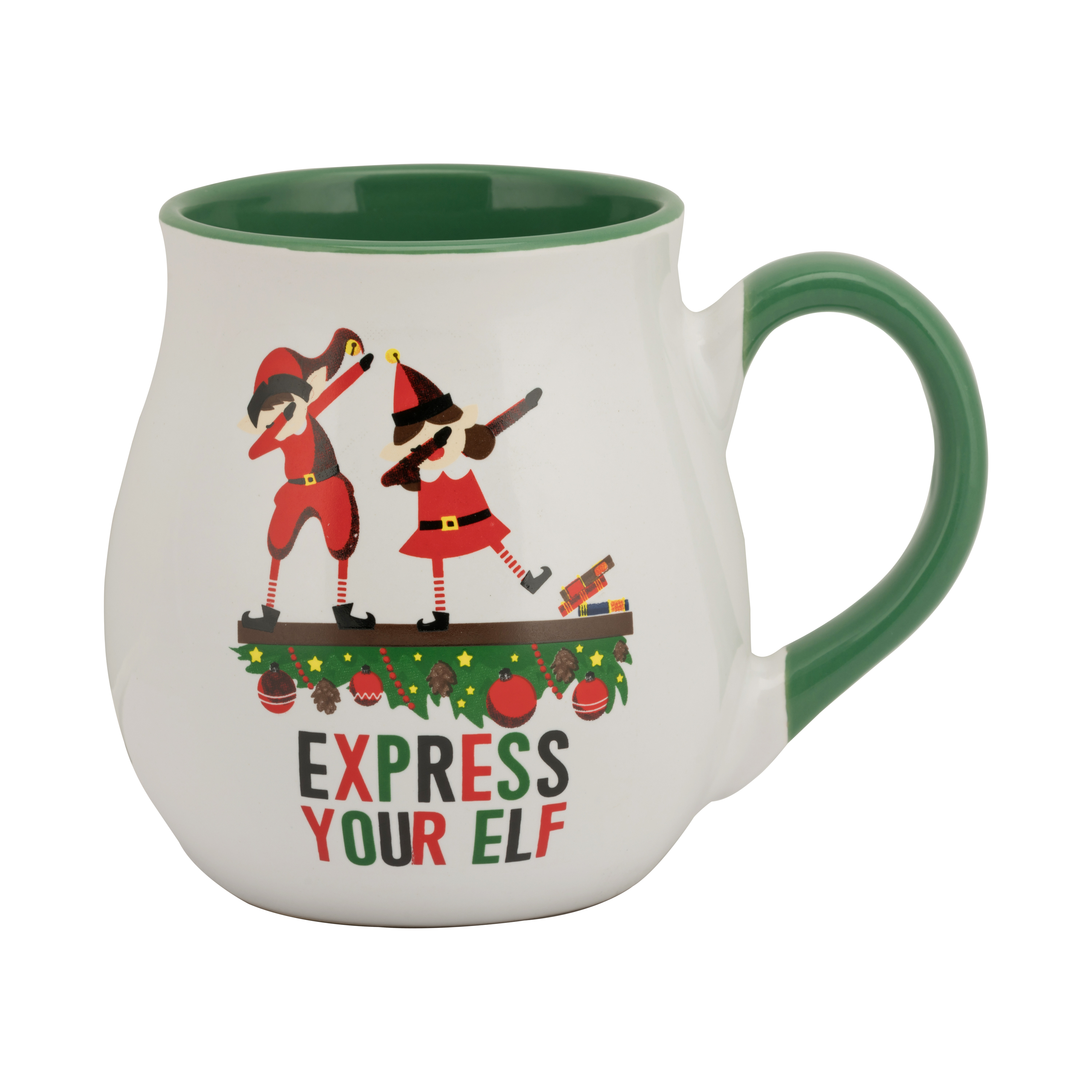 10 Strawberry Street 16 Oz Christmas Boba Mugs, Set of 4