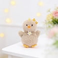 thumbnail image 5 of AYktou Easter Chicks Hanging Ornaments, 3×2×5 Inch Easter Decoration Fluff Felt Small Doll Pendant with Bow Headwear Cute Chickens Gifts for Easter Basket Stuffers Tree Hanging Party Favors, Brown, 5 of 7