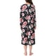 thumbnail image 3 of INSPIRE CHIC Vestidos de casa largos de flores para mujeres, camisones de manga larga, pijamas Moomoo XL en negro, 3 of 6