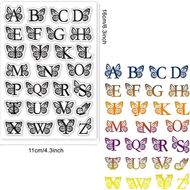 Art-C Stencil & Clear Stamp-Words & Icons