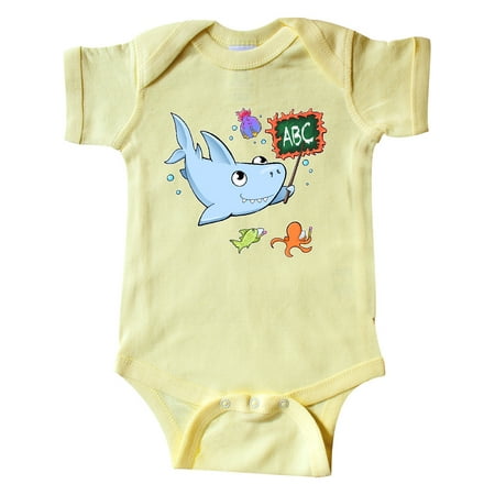 

Inktastic Teacher Shark with School of Fish Gift Baby Boy or Baby Girl Bodysuit