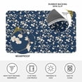 thumbnail image 3 of Botanical Flower Door Mat Indoor Outdoor,Vintage Garden Floral Wildflower Blue Non Slip Welcome Mat with Rubber Backing,Absorbent Fabric Front Door Mats Entryway Rug for Home Patio Entrance 20"x31.5", 3 of 9