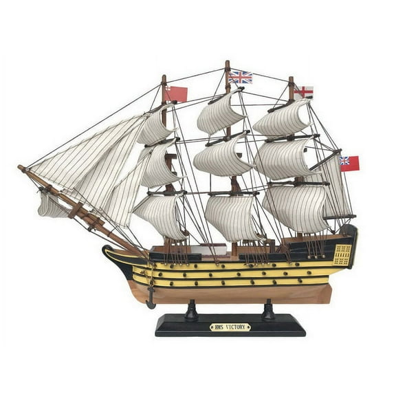 Handcrafted Model Ships Victory-15-Lim Wooden HMS Victory Limited Tall Ship Model, 15 in.