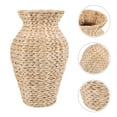 thumbnail image 5 of WRISTBIQUE Tall Rattan Vase Wicker Plant Vase Cattail Stem 1Pcs, 5 of 10