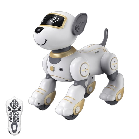 Jouet Robot RC Doré pour Enfants 3+, Modèle BG1533 avec Télécommande, Déplacements Programmables, Capteur Tactile, Cascade, Danse et Musique. Inclut Pile Lithium 3,7 V 600 mAh, Charge 2 H pour 40 Min de Jeu, Contrôle 10 m