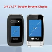 4G Flip Phone for Senior, 2.4 Inch Dual Screen SOS Emergency Call Feature Phone 1450mAh Battery with Charging Dock Big Push-Button for Elderly