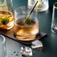 thumbnail image 4 of Juego de vasos de whisky de vidrio de 4 tazas transparentes de té con leche de 8,5 oz para casa, desayuno, cócteles - opciones multicolor, gris y oro rosa, 4 of 6