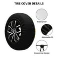 thumbnail image 2 of Logiee Plump Sunflower And Sketch Print Spare Tire Cover, Universal Wheel Protectors,Waterproof Dust-Proof UV Sun Wheel Tire Cover,Fit for SUV, RV, Travel Trailer, Truck-14 inch, 2 of 6
