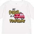 thumbnail image 4 of Inktastic My Papa is a Firefighter with Fire Truck Boys or Girls Long Sleeve Toddler T-Shirt, 4 of 5