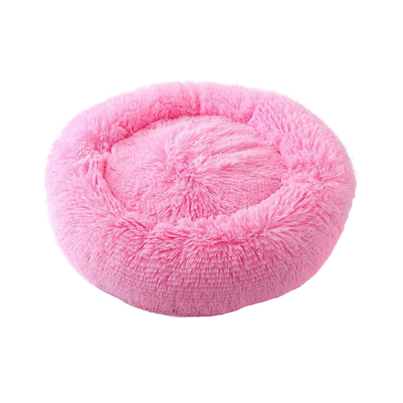 Dog Bed Cat Bed Donut,Pet Bed Faux Fur Cuddler Round Comfortable for Small Medium Large Dogs Ultra Soft Calming Bed,Self Warming Indoor Sleeping Bed Multiple Sizes