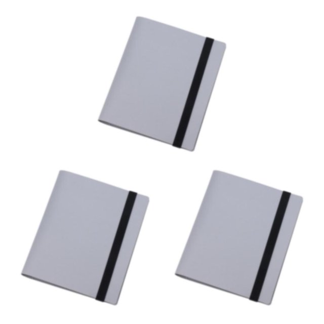 Maytalsory Multifunctional Postcard Album For Organizing Collection Photo Album Durable Construction Classic silver gray 3 inches 360 3Set