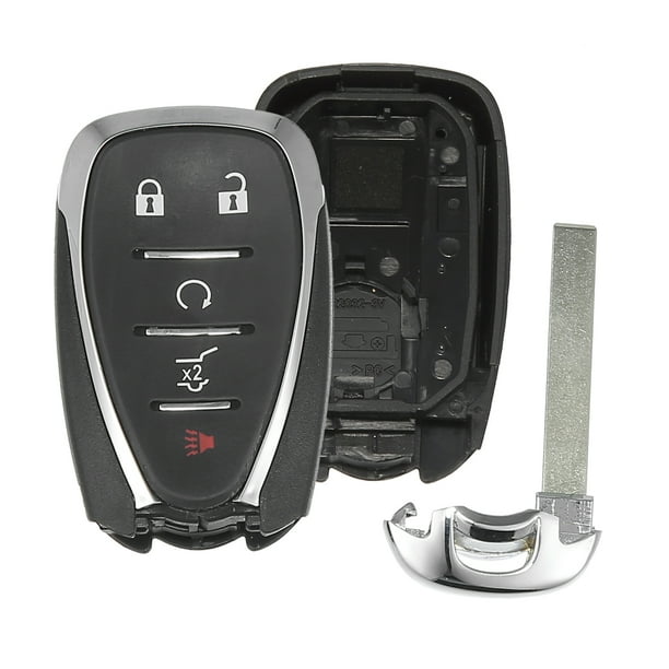 Funda de repuesto para llave inteligente de 5 botones, carcasa para llave remota de entrada sin llave para Chevrolet Blazer Equinox 2019 2020 SUV HYQ4AA con cuchilla sin chip