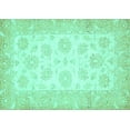 thumbnail image 1 of Ahgly Company Indoor Rectangle Oriental Turquoise Blue Traditional Area Rugs, 8' x 10', 1 of 4