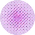 thumbnail image 1 of Ahgly Company Machine Washable Indoor Round Transitional Heliotrope Purple Area Rugs, 3' Round, 1 of 7