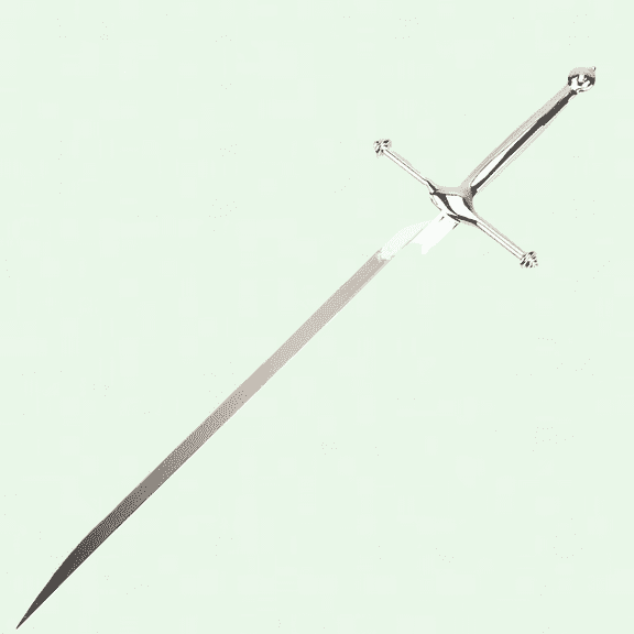 Silver Metal Letter Opener Knife Shaped for Office, School Supplies