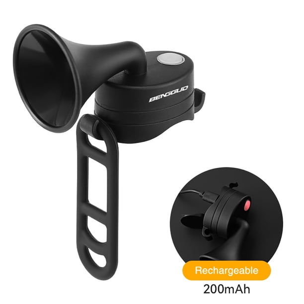 Cuerno eléctrico Bocina electrónica para bicicleta de alto decibelio, 120db, botón resistente al agua, campana eléctrica con pilas para bicicleta