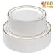thumbnail image 1 of GPED Paquete de 60 Platos de Plástico Dorados, Platos Desechables Resistentes para Fiestas con 30 Platos de Cena de 10.25" y 30 Platos de Postre de 7.5", Platos Desechables para Fiesta de Año Nuevo/b, 1 of 7