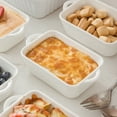 thumbnail image 5 of MALACASA, Series Bake.Bake, 4-Piece Porcelain Souffle Brulee Dish Baking Dishes, White Dinnerware Set, with Double Handle (14 x 11 x 4.5 cm), 5 of 9