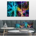 thumbnail image 1 of Glowing Abstract Fireworks - Abstract Canvas Art Print, 1 of 3