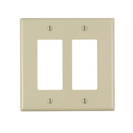 Leviton Pj262 I Ivory Midway Nylon Two Gang Decora Wall Plate Leviton Pj262 I Ivory Midway Nylon Two Gang Decora Wall Plate