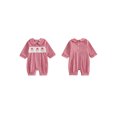 thumbnail image 2 of Cenuakty Baby Boy Christmas Plaid Romper Santa Embroidery Long Sleeve Jumpsuit, 2 of 9