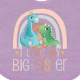 thumbnail image 4 of Inktastic Little Sister I Love My Big Sister Boys or Girls Baby Bib, 4 of 4