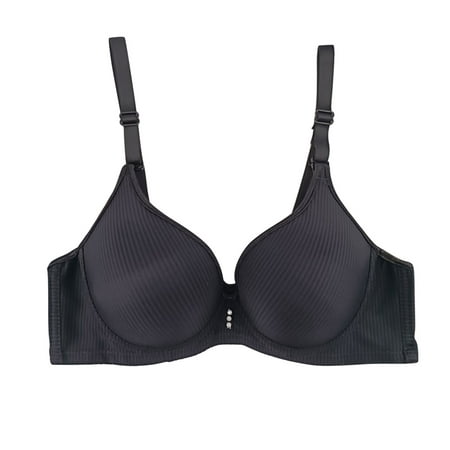 

Zuwimk Bras For Women Push Up Women s Benefits Allover-Smoothing Bliss Wireless Lightly Lined Convertible Comfort Bra Black XL
