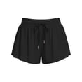 thumbnail image 3 of cocolona Womens Summer Casual Athletic Shorts Solid Color Elastic Waist Drawstring Workout Gym Running Shorts, 3 of 4