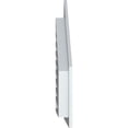 thumbnail image 3 of Ekena Millwork 16"W x 12"H Half Peaked Top Left (21"W x 17 7/8"H Frame Size) 6/12 Pitch: Functional, PVC Gable Vent w/ 1" x 4" Flat Trim Frame, 3 of 14