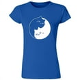 thumbnail image 2 of Sweet Cats Yin Yang Kittens Printed Design Women's Tank Top Soft and Comfy Tank Top, Lightweight Tank Top Royal Blue Tee Medium, 2 of 3
