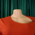 thumbnail image 6 of AURA Plus Size Summer Office Pencil Midi Dress Three Quarter Sleeve Pleated Professional African Elegant Work Dress, 6 of 10