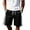 a-50Black10, variant on FINALGANG Mens Elastic Drawstring Plaid Side Stripe Knit Casual Shorts Summer Daily Regular Fit Breathable Side Pocket Walking Sport Bottoms For Men Black XL