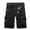 Black, variant on Jacenvly Endless Summer Men's Shorts Solid Loose Mens Shorts Cargo Breathable Men's Casual Pure Color Outdoors Pocket Beach Work Trouser Cargo Shorts Pant Gray