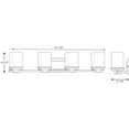 thumbnail image 4 of Progress Lighting Metric 4-Light Bath & Vanity, Steel, Polished Chrome, Etched Opal Glass Shade, 4 of 6