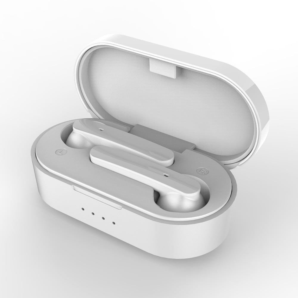 Écouteurs sans Fil Bluetooth 5.0 avec réduction de Bruit 3D Stéréo HiFi Microphone intégré IPX5 Écouteurs Étanches Sportifs 30hrs Playtime,pour iPhone Android/Apple Airpods Pro/Samsung