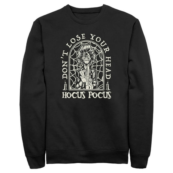 Men's Hocus Pocus 2 Billy Butcherson Lose Your Head Sweatshirt Black 3X Large