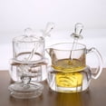 thumbnail image 1 of FESTFENDS Honey Holder Container Transparent Honey Jar Liquid Dispensing Household Users 1Pack, 1 of 8