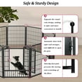 thumbnail image 3 of Jhsomdr Dog Playpen Outdoor 24 Panels 40" Height Heavy Duty Metal Dog Fence with Gate Pets Puppy Playpen Exercise Dog Pen for Small/Medium/Large Dogs, 3 of 7