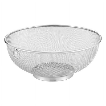 

FRCOLOR Stainless Steel Mesh Strainer Rice Washing Colander Vegetable Washing Basket Metal Drain Basket