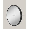 thumbnail image 3 of SONGMICS HOME Round Mirror, Bathroom Mirror, 16 Inches, Metal Frame, for Living Room, Ink Black, 3 of 6