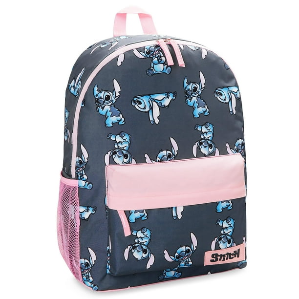 Mochila Disney Stitch para niñas azul marino/rosa
