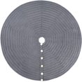 thumbnail image 1 of Knitted Christmas Tree Skirt Round with Oak Buttons, 1 of 7