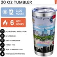 thumbnail image 4 of 20oz Insulated Tumbler North Carolina State Coffee Mug, United States Map Travel Mug Landmark, Birthday Gifts Cute Custom Tumbler Cups with Lid and Straw Gifts for Mom, 4 of 7
