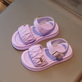 thumbnail image 6 of Zanarzt Kids Sandals Toddler Buckle Sandals Open Toe Summer Water Sandal with Adjustable Strap for Girls Purple,US 12, 6 of 7