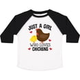 thumbnail image 3 of Inktastic Just a Girl Who Loves Chickens Girls Toddler T-Shirt, 3 of 5