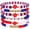 A, variant on Lumifun 6 PCS 4th of July Patriotic Bracelets 7.3 inches, Independence Day Red White and Blue American Flag Stretch Bracelets, Jewelry Gifts for Teens Women