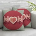 thumbnail image 3 of Nawypu Happy Mothers Day Pillow Covers Best Mom Throw Pillow Covers I Love You Mom Cushion Covers Outdoor Couch Pillow Case Gift for Mother Grandma Birthday Home Decoration, 3 of 5