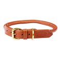 thumbnail image 1 of Weatherbeeta - Collar redondeado de piel para perro (Tostado), 1 of 2